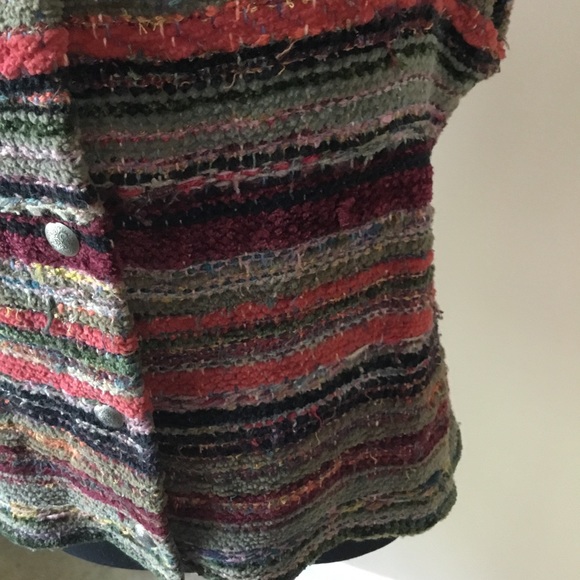 Gretel Underwood Santa Fe Women’s Hand Woven One Of A Kind Chenille Vest - Picture 7 of 10